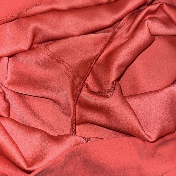 Trina Turk Esplande Split Front Wide Leg Cropped Pants Womens Size 12 Coral - Picture 12 of 13